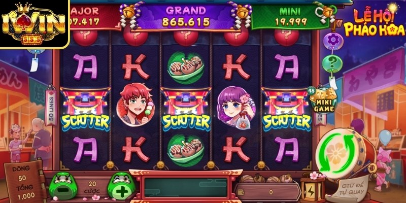 Lễ Hội Pháo Hoa Iwin Giải Trí Rực Rỡ Săn Jackpot Khủng 2 Phong cách thiết kế phiên bản slot game đầy thu hút