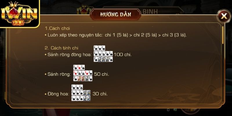 Mậu Binh Iwin - Thách Thức Bản Lĩnh Xếp Bài Đỉnh Cao 2 Các quy tắc bộ bài rất chặt chẽ trong mậu binh Iwin