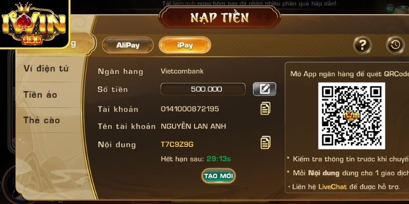 Nạp Rút Tiền Iwin 3 Lưu ý trong quá trình nạp rút tiền Iwin