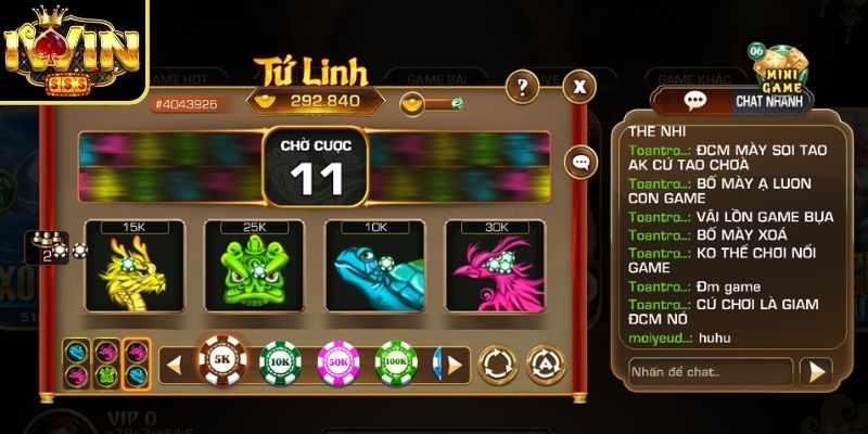 Tứ linh Iwin - Kho Báu Từ Bốn Linh Vật Quyền Năng Nhất 2 Các linh vật trong game rất khác biệt